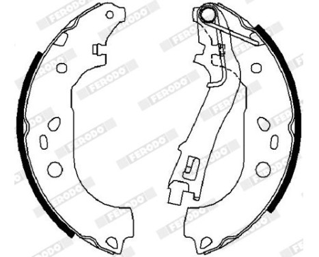 Brake Shoe Set PREMIER FSB4015 Ferodo, Image 2