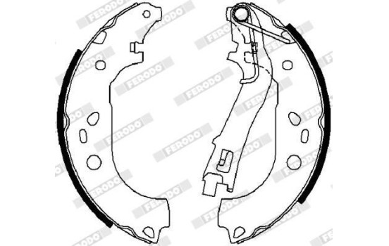 Brake Shoe Set PREMIER FSB4015 Ferodo, Image 2