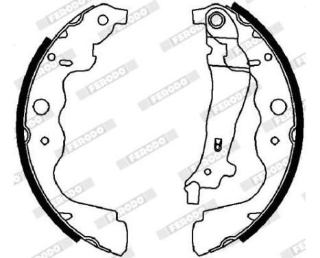 Brake Shoe Set PREMIER FSB4031 Ferodo, Image 2