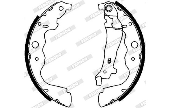 Brake Shoe Set PREMIER FSB4031 Ferodo, Image 2