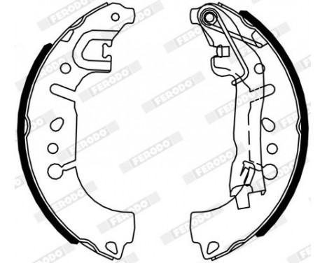 Brake Shoe Set PREMIER FSB4317 Ferodo, Image 2