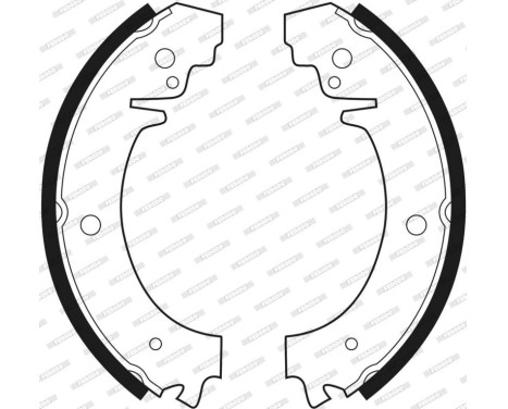 Brake Shoe Set PREMIER FSB59 Ferodo, Image 3