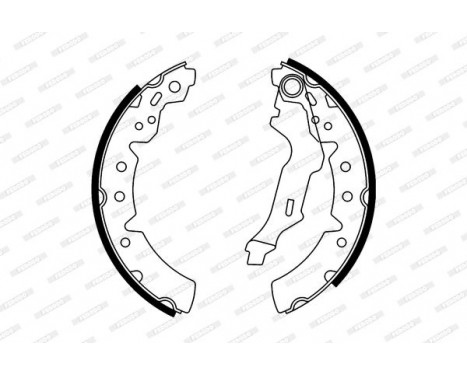 Brake Shoe Set PREMIER FSB591 Ferodo, Image 2