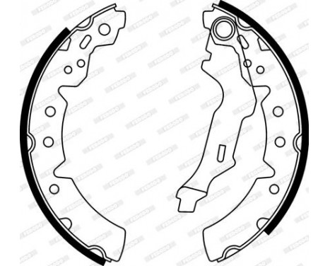 Brake Shoe Set PREMIER FSB591 Ferodo, Image 3