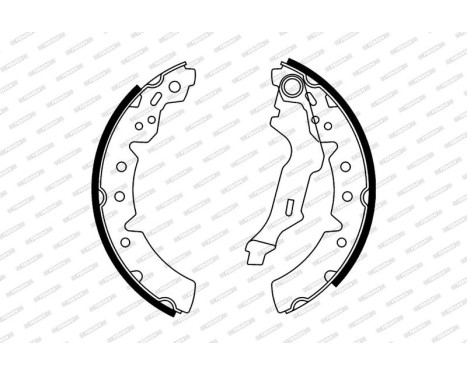 Brake Shoe Set PREMIER FSB591 Ferodo, Image 2