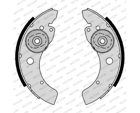 Brake Shoe Set PREMIER FSB600 Ferodo, Image 2