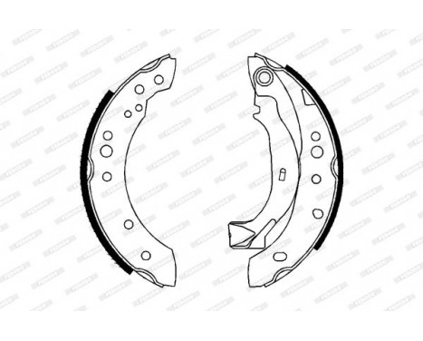 Brake Shoe Set PREMIER FSB626 Ferodo, Image 2