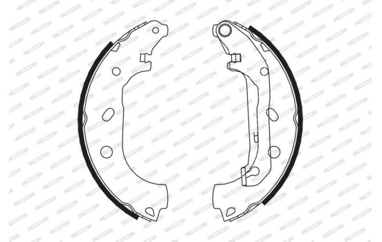 Brake Shoe Set PREMIER FSB648 Ferodo, Image 2
