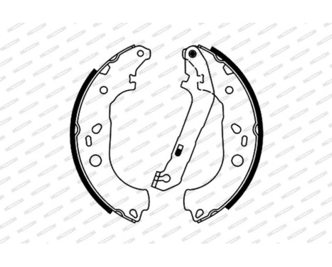 Brake Shoe Set PREMIER FSB687 Ferodo, Image 2