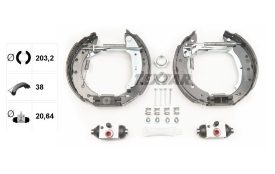 Brake Shoe Set Shoe Kit Pro
