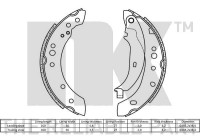 Brake shoe set