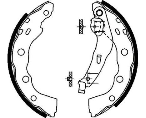 Brake Shoe Set, Image 2