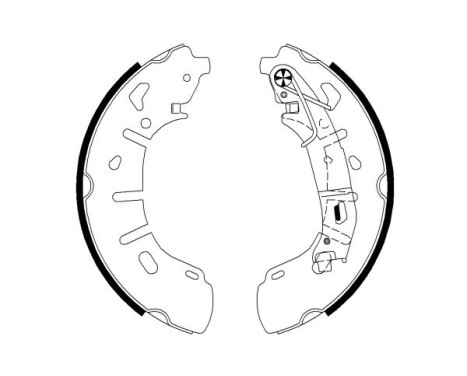 Brake Shoe Set, Image 2