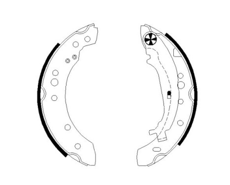 Brake Shoe Set, Image 2