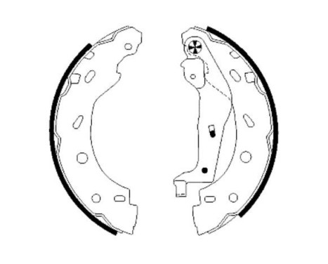 Brake Shoe Set, Image 2