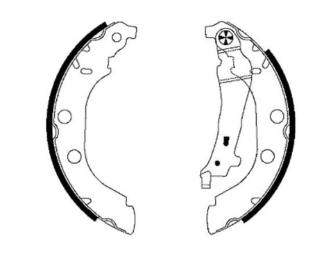 Brake Shoe Set, Image 2