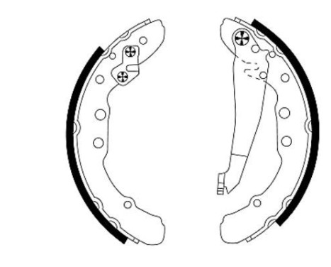 Brake Shoe Set, Image 2