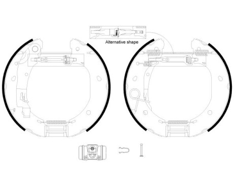 Brake shoe set, Image 2