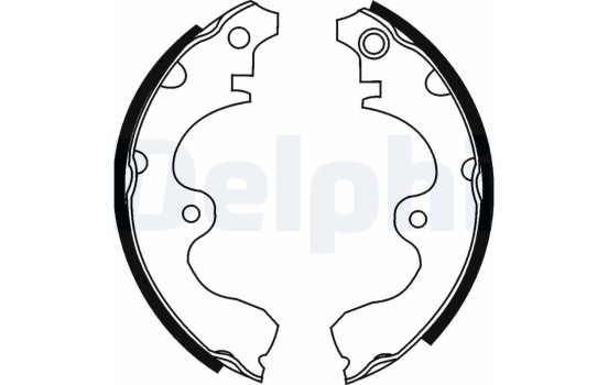 Brake Shoe Set, Image 2
