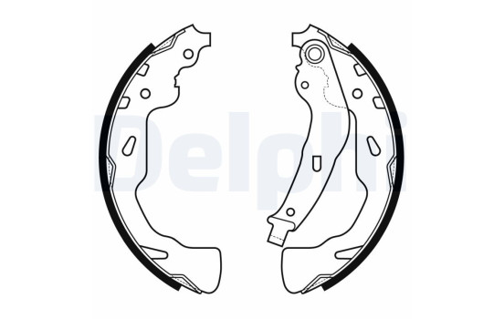 Brake shoe set