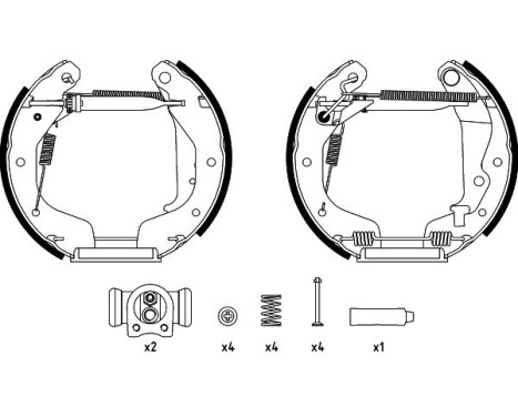 Brake shoe set