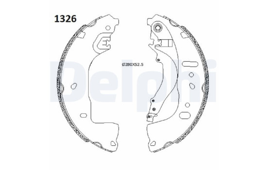 Brake shoe set