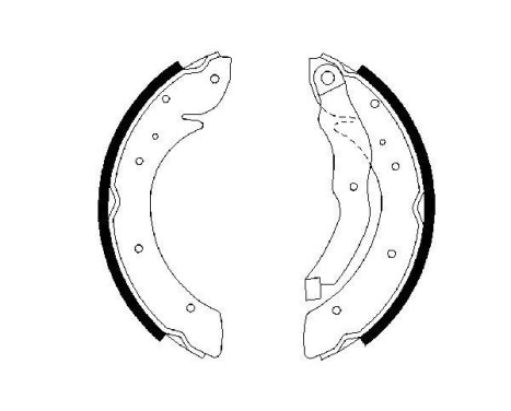 Brake Shoe Set, Image 5