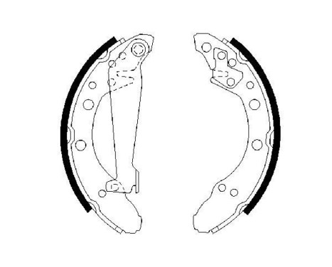 Brake Shoe Set, Image 5