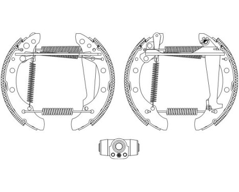 Brake shoe set