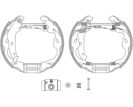 Brake shoe set
