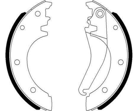 Brake shoe set