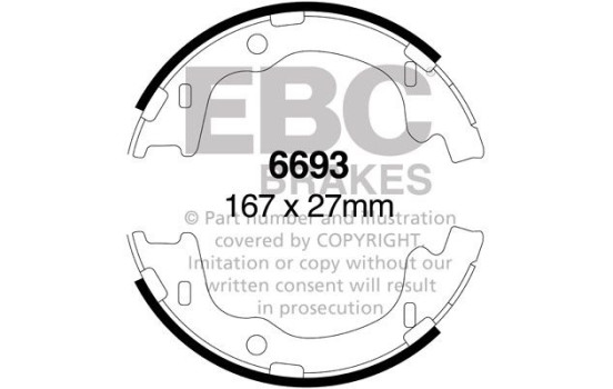 Brake shoe set