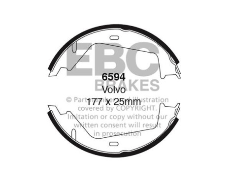 Brake shoe set
