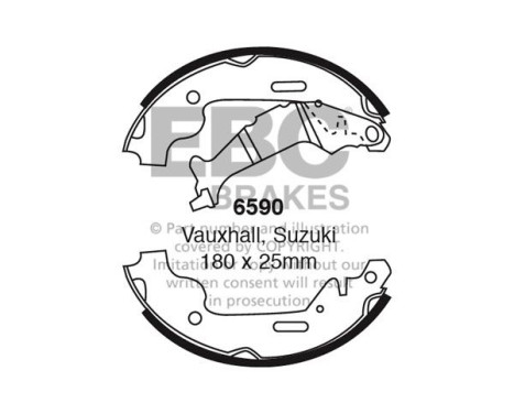 Brake shoe set