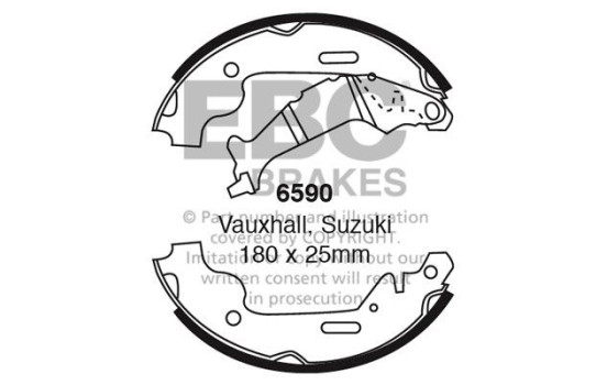 Brake shoe set
