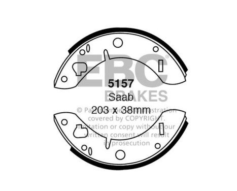 Brake shoe set