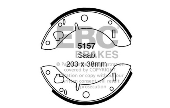 Brake shoe set
