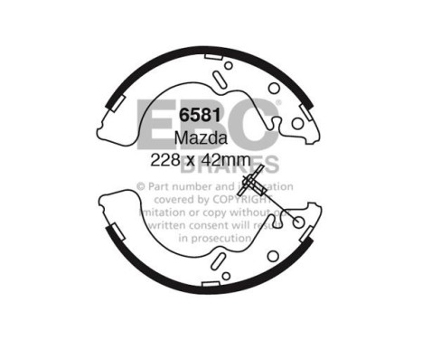 Brake shoe set