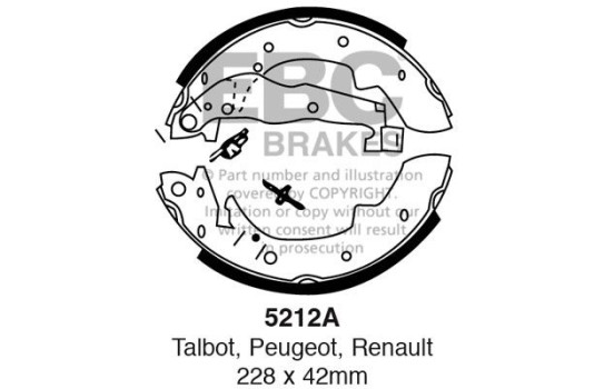 Brake shoe set