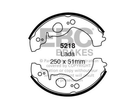 Brake shoe set