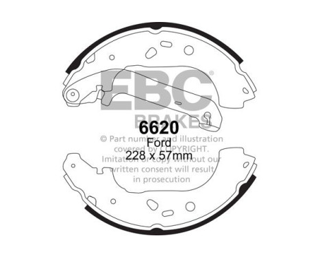 Brake shoe set