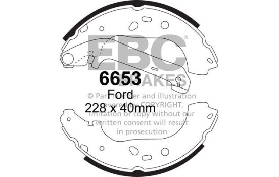 Brake shoe set