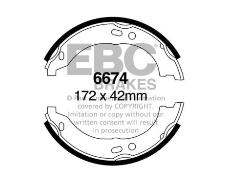 Brake shoe set