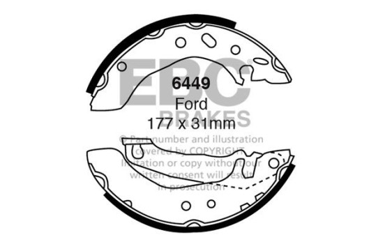 Brake shoe set