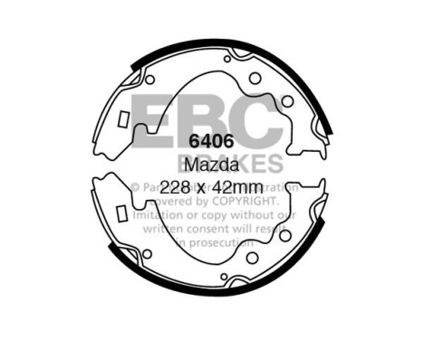 Brake shoe set