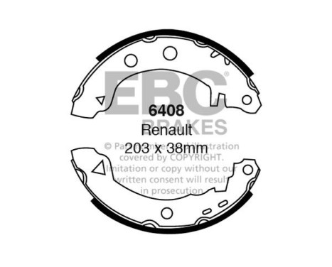 Brake shoe set