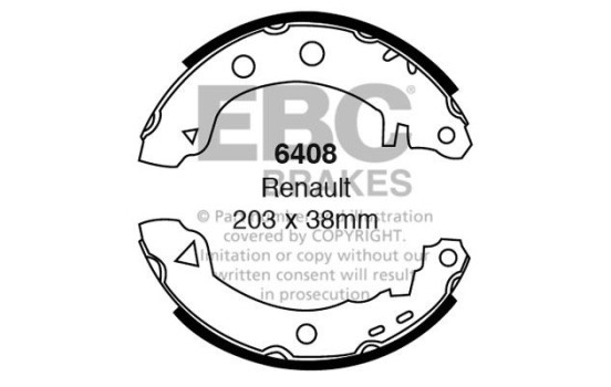 Brake shoe set