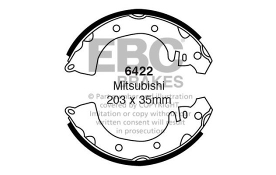 Brake shoe set