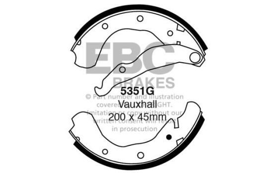 Brake shoe set