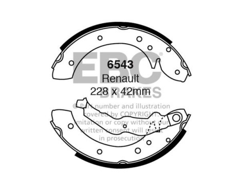 Brake shoe set